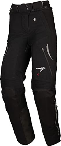 Modeka Takuya Damen Motorrad Textilhose, schwarz, Short 26