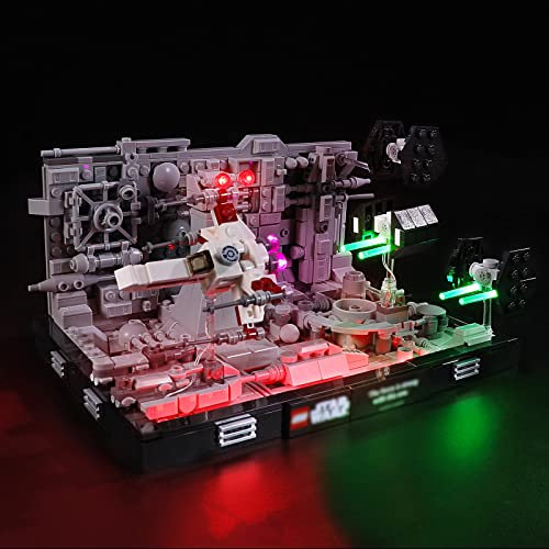 GEAMENT LED Light Kit Compatible with LEGO Death Star Trench Run Diorama - Lighting Set for Star Wars 75329 Model (Building Set Not Included)