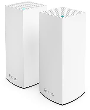 Linksys Atlas WiFi 6 Router Home WiFi Mesh System, Dual-Band, 4,000 Sq. ft Coverage, 50+ Devices, Speeds up to (AX3000) 3.0Gbps - MX2000 2-Pack