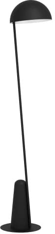 EGLO Stehleuchte Aranzola, Stehlampe im minimalistischen Design, Standleuchte aus Metall in Schwarz, Leselampe Wohnzimmer, Wohnzimmerlampe mit E27 Fassung
