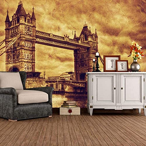 Architecture Rétro De Londres Papier Peint Mural Papier Peint De Fond Décoration Industrielle Décoration De La Chambre À Coucher Papier Peint 3D Décoration Intérieure Pâte À Modeler 300(L) x210(H) cm