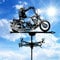 DITUDO Retro Windrichtungsanzeiger aus Metall,Wetterhahn Dekoration,Wetterfahne aus Metall,Windrichtungsanzeige,für Dach,Outdoor,Windfahne Garten Hofdekoration