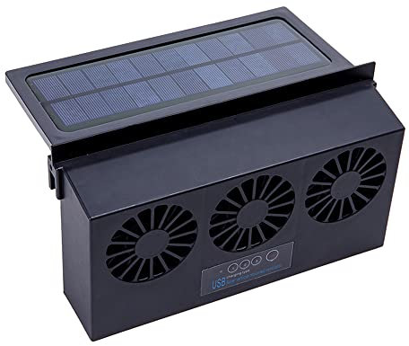 Ventilador de extracción Compatible con coche con energía solar Riloer, ventilador de extracción de ventana con energía solar,ventilador de extracción salidas de aire