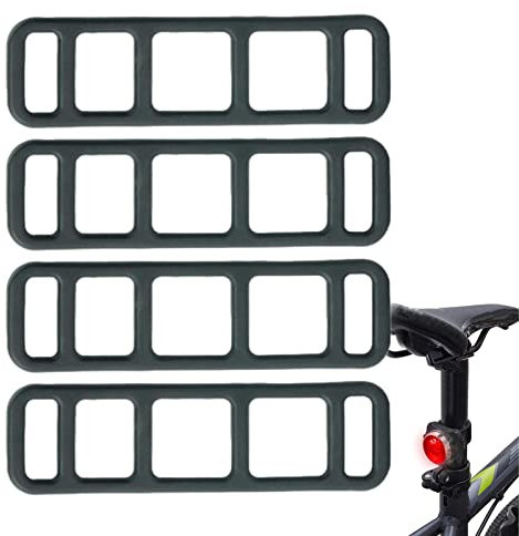 Rianpesn Fahrrad-Silikon-Montageband - Fahrradscheinwerfer Rücklicht Zubehör Riemen | Fahren des Rückspiegelrecorde mit festem Riemenseil