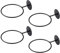 CPROSP 8tlg Ballhalterung Wand Metall, Universal Ball Holder Rack 13cm, Sportball Halter Schwarz, ballregal Wand für Rugby Volleyball Fußball Basketball Display