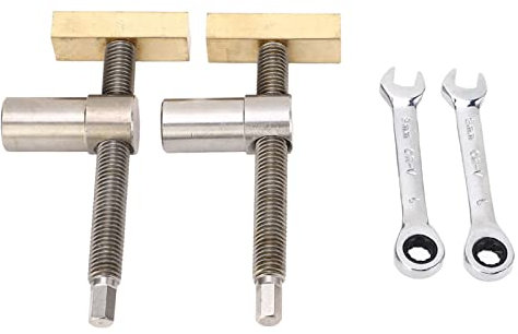 2 Stück Tisch Werkbank Klemme Metall Verstellbare Holzbearbeitungs Positionierung Spannelemente Schraubstock Schnelles Festes Desktop Clips für 20mm Loch