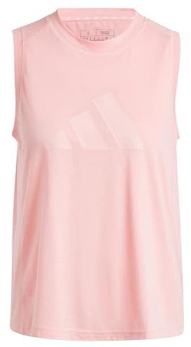 adidas Damen Train Essentials Big Performance Logo Training Tank Top, semi pink Spark/pink Spark, S
