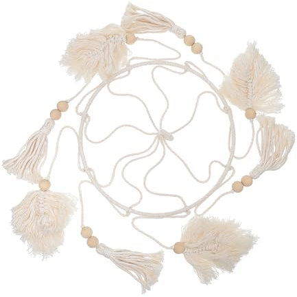 UKCOCO 1stk Ornament Dekorativer Wandanhänger Zimmerlaternen Dekorativ Hängender Makramee-wandteppich Weihnachtsdeko Zum Aufhängen Wand Hintergrund Dekor Einzigartig Decke Baumwollfaden