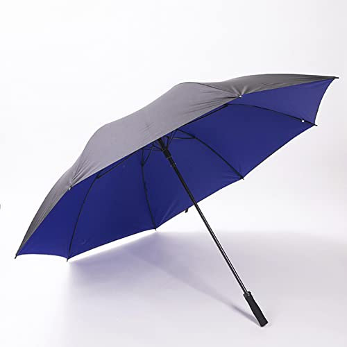 CASEGO Regenschirm, gerader Stab, doppelschichtige Beschichtung, automatisch, sonnig und regnerisch, Werbegeschenk mit doppeltem Verwendungszweck, Golf-Werbeschirm (B)