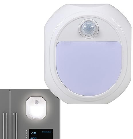 Bexdug Motion Sensor Light Indoor,Plug in Night Light with LED Light | Motion Activated Night Light, Adjustable Brightness Portable LED Light for Hallway, Garage, Basement