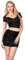 Glitzer Pailletten Rock für Damen, Pailletten Minirock Schwarz Pailletten Bodycon Rock Hohe Taille Elastischer Wickel Hüftrock Damen Glitzer für Disco Rave Abendparty Bar (S-Größe)