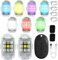 Tutamaz Strobe Drone Light, 2PCS LED Flugzeug Blitzlichter mit Fernbedienung, DJII Mini beleuchtung Drohnen Led Licht, USB Led Aircraft Strobe Lights, Blitzlichter Drone Night Light für Moto,Camping
