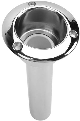 Porte-gobelet pour Canne à Bateau en Acier Inoxydable, Facilement Démontable, Aucun Perçage Requis, pour Bateaux, Yachts et Navires avec Plusieurs Angles de (15 degrés)