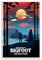 GHJOPAF Bigfoot Vintage-Poster auf Leinwand, Gemälde, Wandkunst, Bild, Heimdekoration, Druck für Schlafzimmer, Wohnzimmer, 30 x 45 cm, ungerahmter Stil