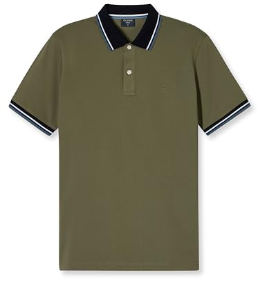 OLYMP Herren Polo-Shirt Kurzarm Casual.Wirk,Pikee,984 Casual Circular Knit Regular fit,99 Keine Zuordnung möglich,Oliv 47,XL