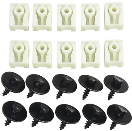 SDJKWE [Replacement] Nylon Auto Unter Abdeckung Mutter C-Clip Sechskantschraube Schraubensatz for BMW Kotflügel Vorne Liner C-Clip + Sechskantschraube 07147311312 07149213164