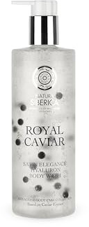 Natura Siberica Royal Caviar Satin Elegance Hyaluron Body Wash 400 ml – feuchtigkeitsspendendes Duschgel mit Hyaluronsäure & Kaviar‑Extrakt, sanfte Reinigung & geschmeidige Haut, luxuriöse Pflege