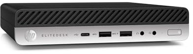 HP Elitedesk, Mini Pc Tiny, Intel i5-6500T 4 Core 2.5Ghz, Ram 8Gb SSD 256Gb, Win 10, Pc Desktop Mini, Omaggio Chiavetta Wi-fi (Ricondizionato)