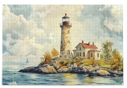 Rock Island Leuchtturm Puzzle Familienspiel 500 Teile