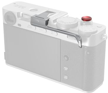 SMALLRIG X-E5 Thumb Grip with Hot Shoe Cover Daumengriff, Silber – 5451 | mit Blitzschuhabdeckung für FUJIFILM X-E5