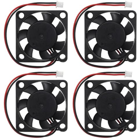 Pevlkawr 4 Pièces Ventilateur 40×40×10mm 12v Dc 4010 Ventilateur De Silencieux D'imprimante 3d Imprimante De Refroidissement Pour Dvr Petits Appareils