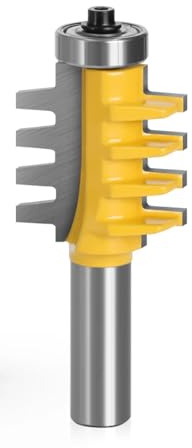 WZFC Finger Joint Glue Router Bit Milling Cutter Tenon Knife Cone Woodwork Cutters Tools,12mm Schaft