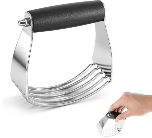 Pastry Dough Blender 304 Stainless Steel Pie Gadgets Pastry Blender for Baking Pasta Pie Crust Cake Biscuits Bread & Scones