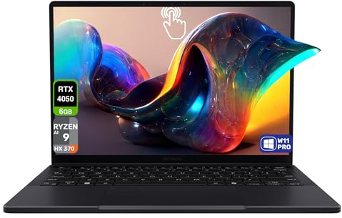 ASUS ProArt PX13 Copilot+ Laptop, AMD Ryzen AI 9 HX-370, 32 GB LPDDR5X RAM, SSD PCIe da 1 TB, touchscreen OLED da 13,3'' 3K (2880x1800), Nvidia G-Force RTX 4050, tastiera retroilluminata, W11 Pro