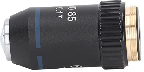 Stylebest 60X Achromatic Objective Lens Brass Microscope Accessory for Professional Biology Use 20.2mm