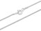Panzerkette 925 Sterling Silber rhodiniert 1mm breit Länge wählbar 36 40 45 50 55 60 cm Silberkette anlaufgeschützt Halskette Kette Damen (45)