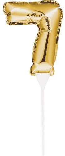 Creative Converting Tortenaufsatz, Ballon, 17,8 cm, 22,9 x 8,9 cm, goldfarben