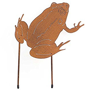 Beetstecker Frosch Metall Gartenstecker Stecker Dekostecker Deko-Tier Deko-Frosch
