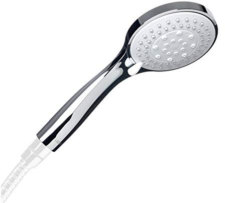 TATAY Alcachofa Ducha Malmo, 10 cm de Diámetro, de ABS, 3 posiciones, Sistema de Ahorro de Agua y Antical. Cromado