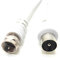 Maincore 3m long F Type Connector Male to RF Male Plug 75Ohms Coaxial Cable Lead/TV Aerial Antenna cord (Available in 0.50m, 1m, 2m) (3m)