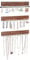 SONGMICS Porta Gioielli da Parete, Set da 3, Porta Braccialetti Collane da Appendere, 30 Gancetti, per Orecchini Ciondoli, Idea Regalo, Colore Legno JJS11CB