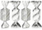 com-four® 4X Christbaumanhänger Bonbon - Weihnachtskugel Geschenkbonbon - Christbaumschmuck in Bonbon-Form für die Weihnachtsbaum-Dekoration - bruchfester Baumschmuck