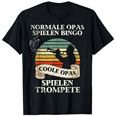 Coole Opas spielen Trompete T-Shirt