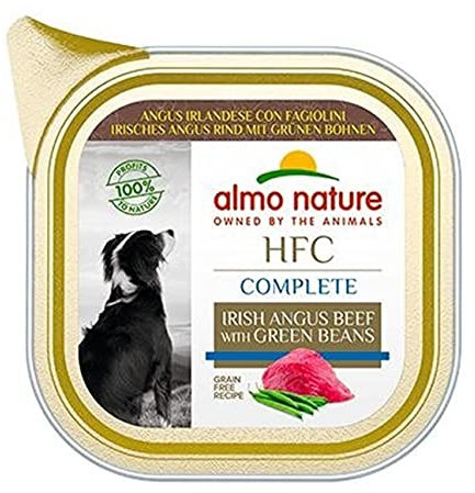 Almo Nature Made in Italy für Hunde – HFC komplett mit Irish Angus und grünen Bohnen, 85 g