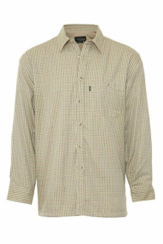 Champion Mens Cartmel Fleece Lined Long Sleeve Shirt-Stone-Medium-Max 43,110cm