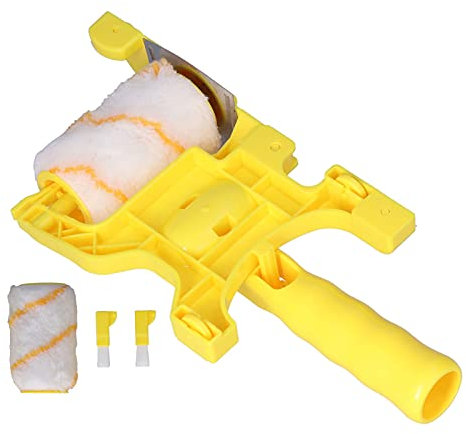 Rouleau de bordure de peinture, EVTSCAN Brosse de rouleau de bordure de peinture Kit combiné multifonctionnel de coupe à main pour la peinture de plafond de mur