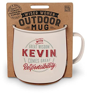 History & Heraldry Personalisierte Outdoor-Tasse (Kevin)