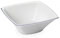 Omada Design Insalatiera da 2,3 L, Ciotola Cucina in Acrilico Infrangibile, Lavabile in Lavastoviglie, Made in Italy, Linea Square, Bianco