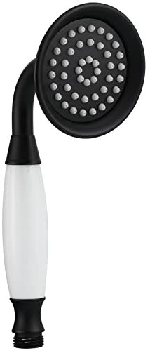 Tecmolog Pommeau Douche Noir Rétro Laiton Douchette Douche de Massage pour Salle de Bain, BS126B