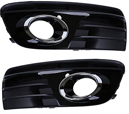 Auto Frontgrill Für A-UDI Q5 2013 2014 2015 2016 Links & Rechts Auto Frontstoßstange Nebelscheinwerfer Lampenabdeckung Kühlergrill Grill Schwarz Glänzend Zubehör Frontstoßstange Kühlergrill