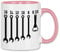 wowshirt Tasse KFZ-Mechaniker Schrauben-Schlüssel Garage Flaschenöffner Bier Handwerker, Farbe:White - Pink
