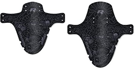 Riesel Design® Mudguard Set (1 x Schlamm:PE + Kol:OSS) - MTB Schutzblech inkl. Kabelbinder/Stylisches Fahrrad Schutzblech & modernes Mountainbike Schutzblech für Jede Fahrradgröße