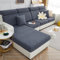 ele ELEOPTION Stretch Sofa Sitzkissenbezug,Upgraded Spandex rutschfest Sofasitzbezug,Sofabezug Couchbezug Sofa Überzug für Sofa Sitzkissen (Dunkelgrau,Rücklehne Bezug für Länge 80-100CM)