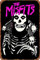 KIVYYB Metallschild The Misfits Punk Rock Band, Vintage-Stil, für Pub, Club, Café, Bar, Zuhause, Wandkunst, Dekoration, Poster, Retro, 20,3 x 30,5 cm
