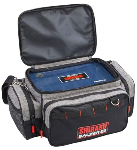 Balzer Shirasu Organizer M 40x18x25cm - Angeltasche, Tackletasche, Kunstködertasche, Ködertasche