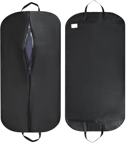 JOLIGAEA Custodia Porta Abiti, 2 Pezzi 120 x 60 CM Traspirante Borsa Porta Abiti, Portaabito da Viaggio, Copriabiti Antipolvere, Organizer per Vestiti per Abiti, Cappotti, Giacche e Abiti da Sera